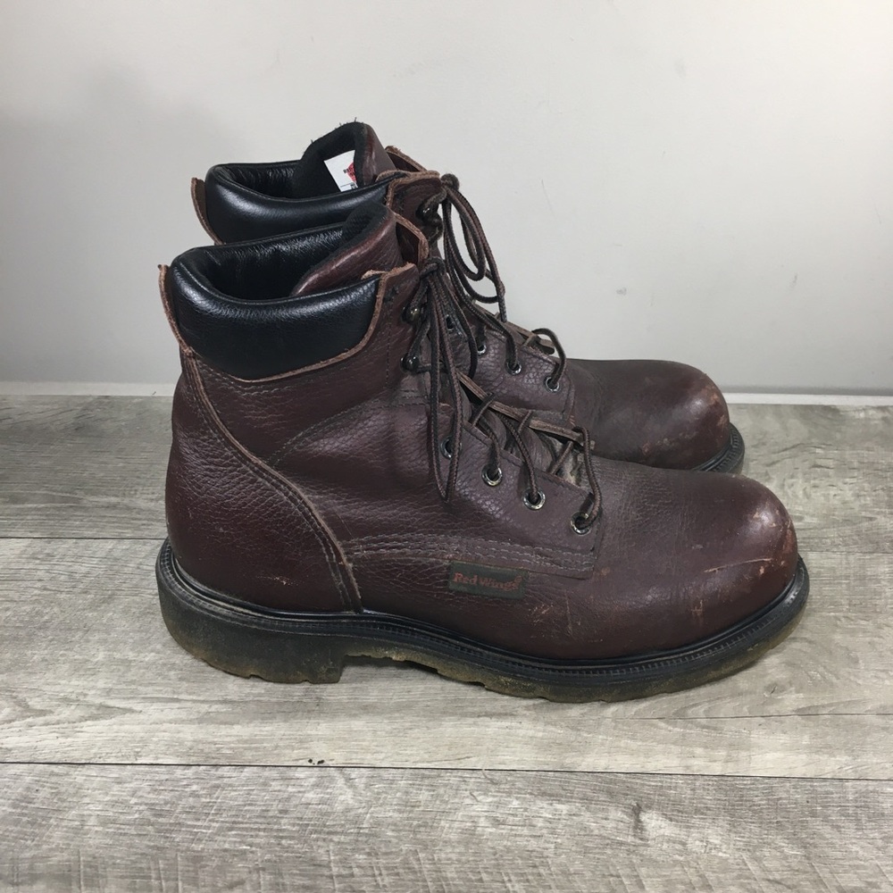 Red Wing 2406 Supersole Waterproof Work Safety Toe Mens Leather Boots Size 9.5